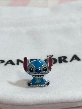 Pandora Disney Stitch Enamel Charm - Blue